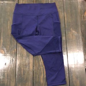 Lululemon Fast As Light Crop- Emperor Blue